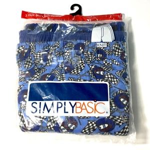 Simply Basic Boys Knit Boxers 3 pack
